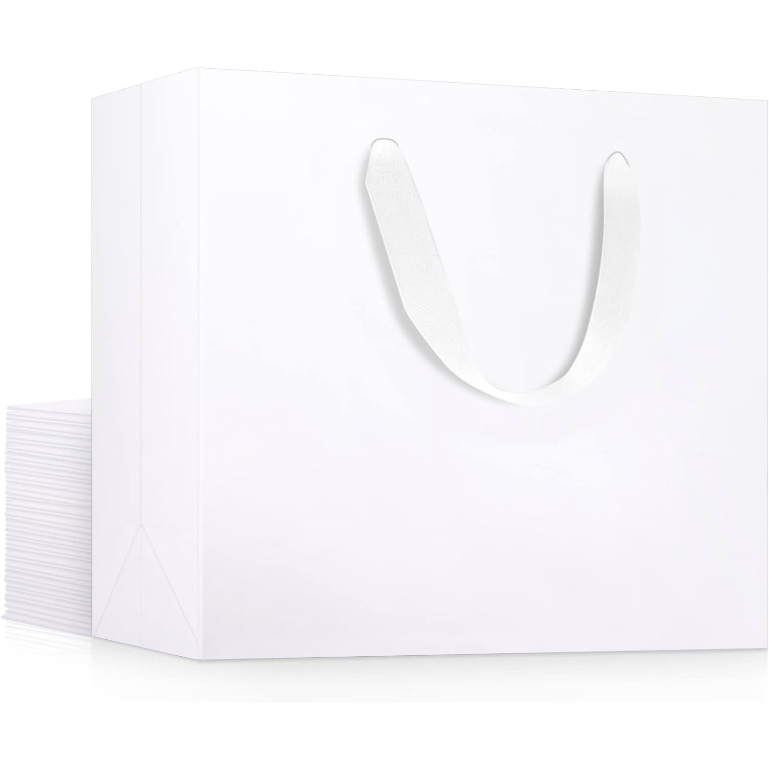 Bulk Paper Bags With Handles Paper Bags For Clothing Recyclable Thank You Kraft  Paper Bag With