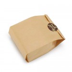 Kraft Paper Food Storage Bags, EUSOAR Snack Packaging Bags 50pcs 8.6X4.9X2.9 Inch Brown Food Lunch Bag Oil-proof