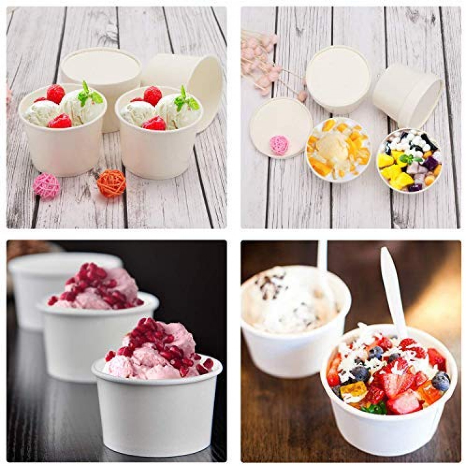 ice cream cups container dessert freezer