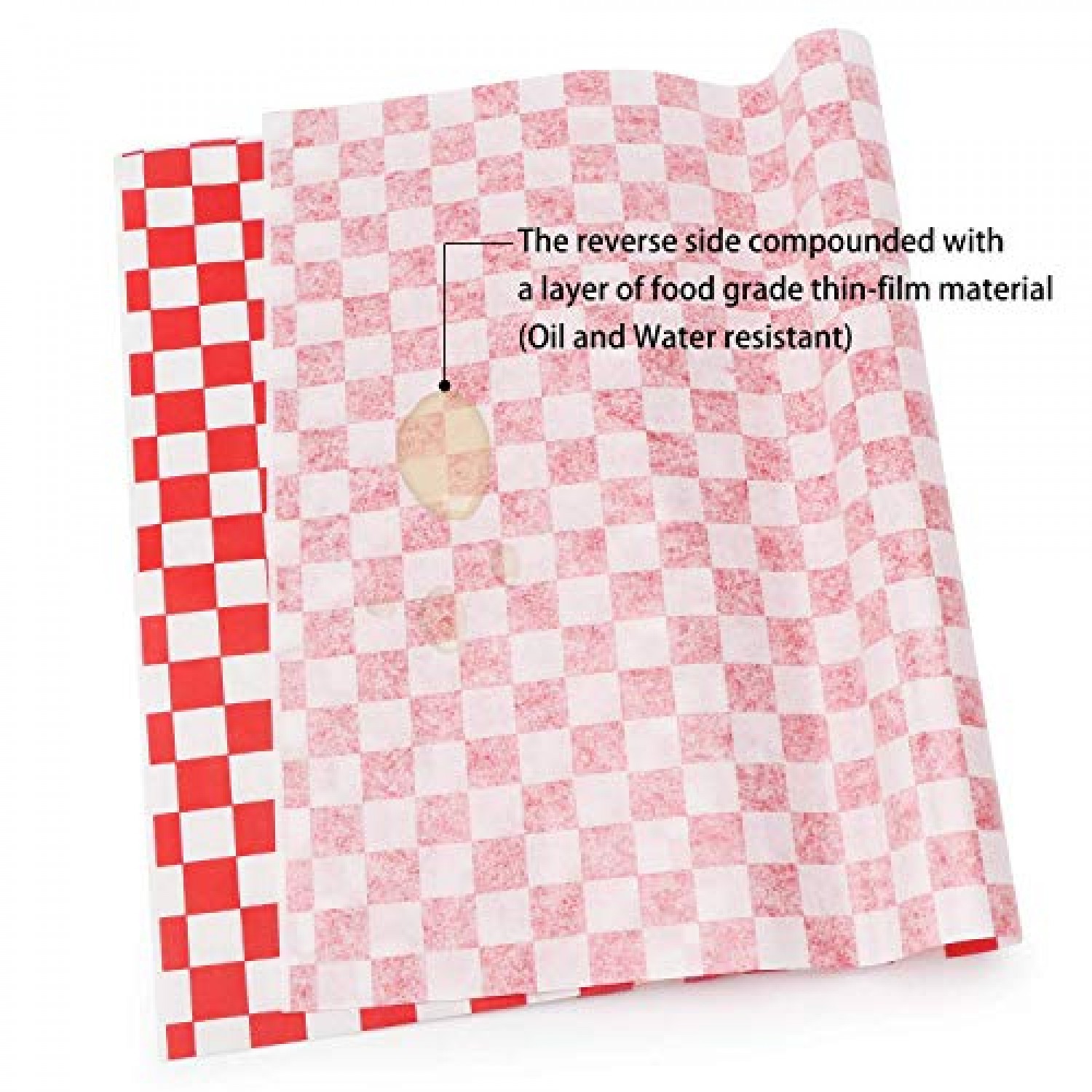 Fuchsia Pink Check Printed Deli Paper 25 Sheets 30cm X 30cm Coated Parchment  Paper Sandwich Wrapping Paper Food Basket Liner 