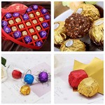 600pcs Assorted Color Candy Foil Wrappers, Eusoar Textured Sturdy Food Grade Aluminum Foils 100pcs Each Color for Wrapping Homemade Candies Caramels Chocolate Truffles Rum Balls Party Favors