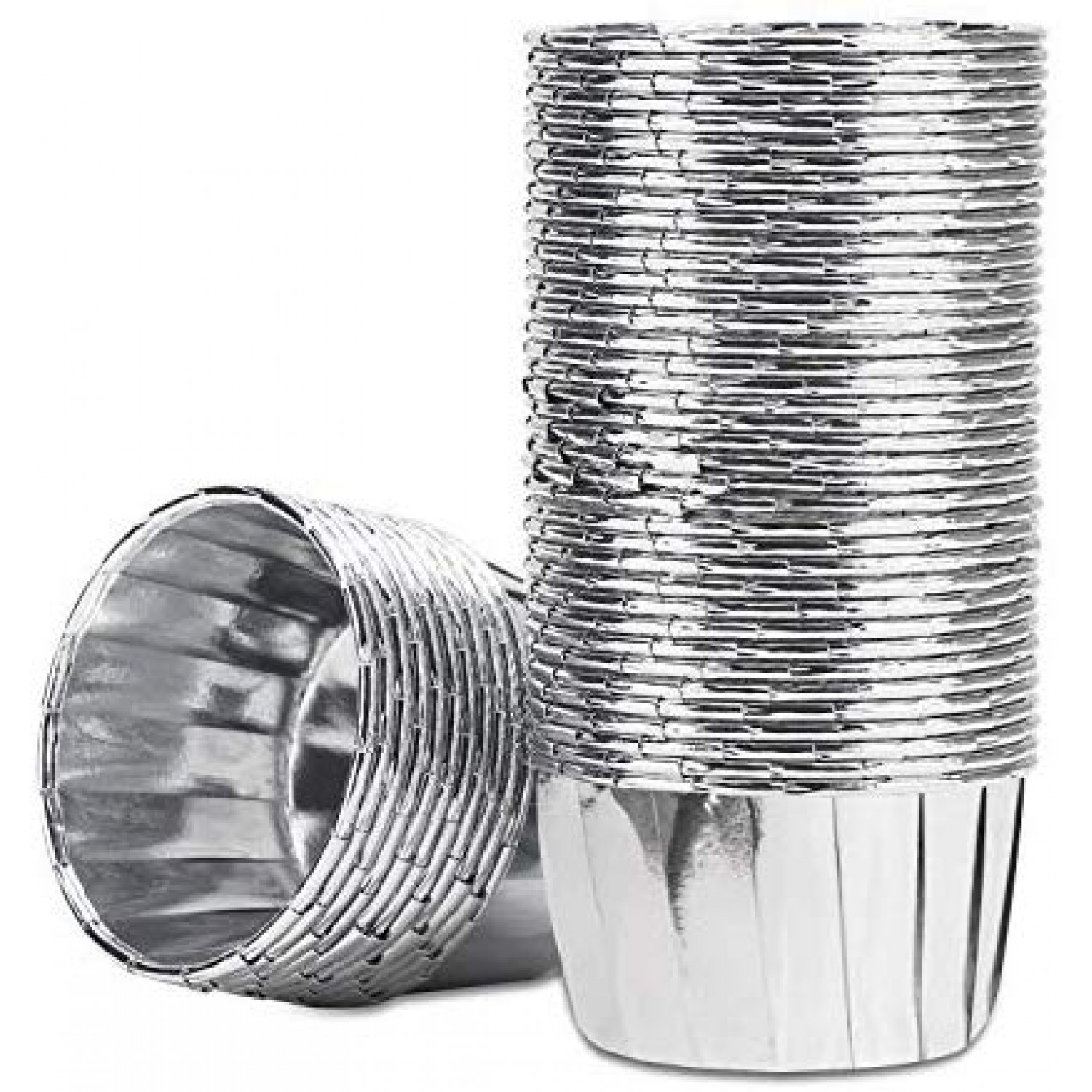 PME Foil Cupcake Liners Metallic Silver 30ct