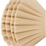 8-12 cups 100pcs Coffee Filter, Eusoar Large 8-12 Cup Disposable Coffee Filter Basket , Natural Brown Unbleached Basket Coffee Filter Paper, Fits Basket Style Electric Coffee Makers