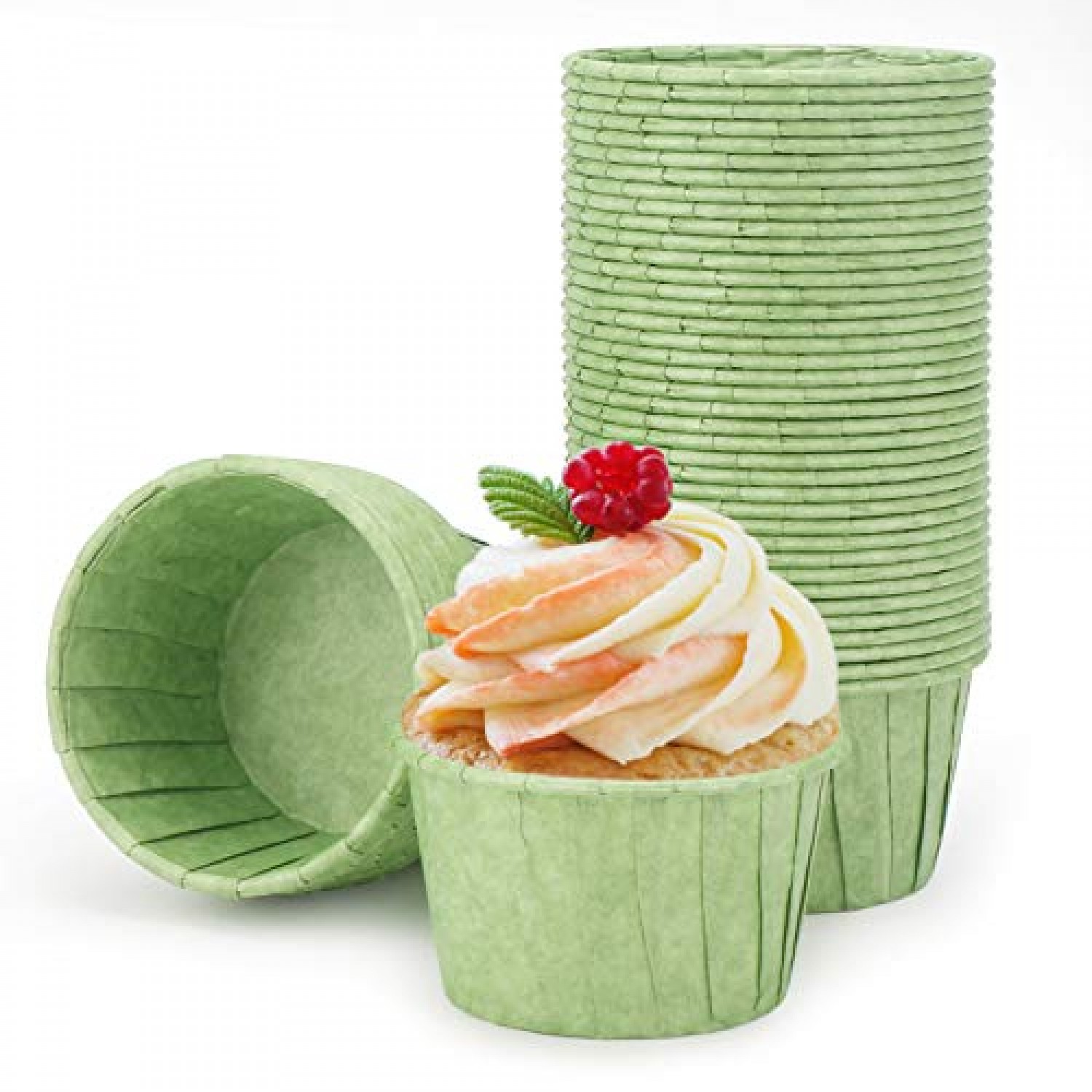 Baking Cups, Eusoar 50pcs 3.5oz Cupcake Liners, Christmas Muffin Cupcake  Liners, Cupcake Wrappers, Cupcake paper, Paper Cupcake Liners Holder
